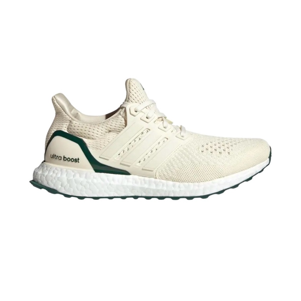 Adidas Ultra Boost Cream and Green Sneakers